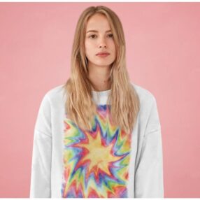 Batik görünümlü Tasarım Sweatshirt