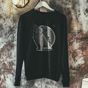 KEDİ Desenli Unisex Sweat Shirt