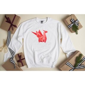 Origami Unisex Tasarım Sweatshirt
