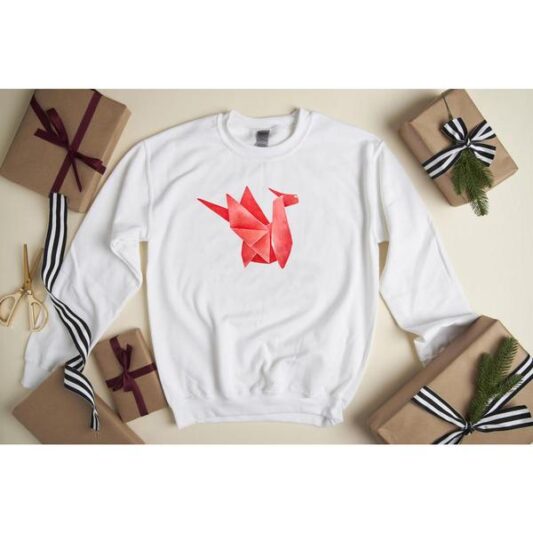 Origami Unisex Tasarım Sweatshirt