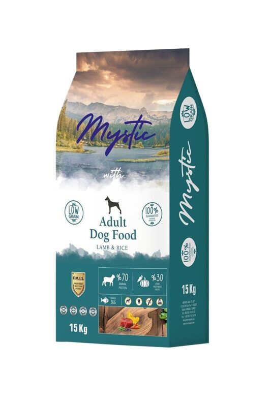 Mystic Az Tahıllı Kuzu Etli Büyük Irk Yetişkin Köpek Maması 15 kg 800304