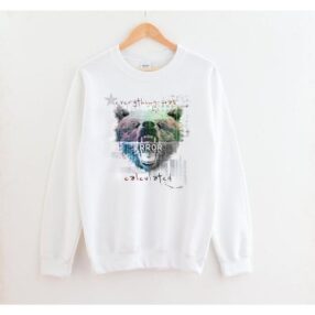 Ayı figürlü Tasarım Sweatshirt