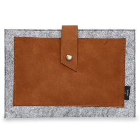 Freyja Keçe ve Deri Tablet iPad & Tablet Kılıfı & Portföy - Taba