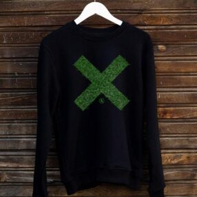 GAAAKGAKK X (Yeşil) Desenli Pamuklu Unisex Sweatshirt