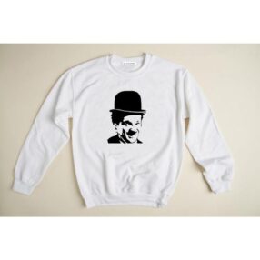 Charlie Chaplin Unisex tasarım Sweatshirt