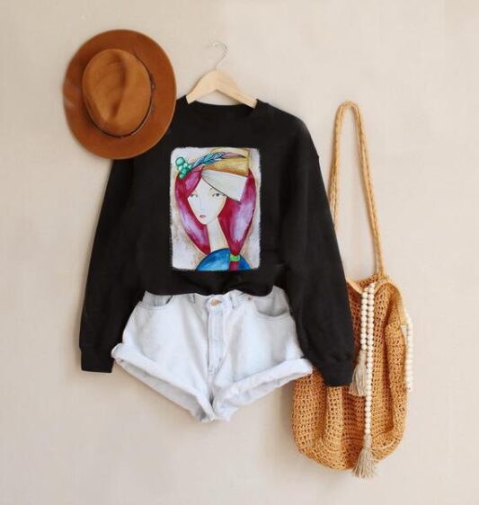 Kitap Sever Kız Sweatshirt