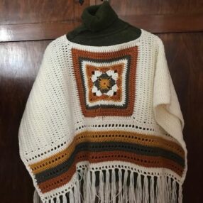 El Örgüsü Granny Square Desenli Panço