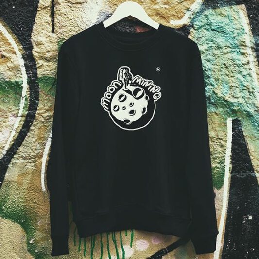 MOON MINING Desenli Unisex Sweat Shirt