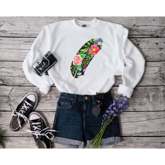Kuştüyü Tasarım Sweatshirt