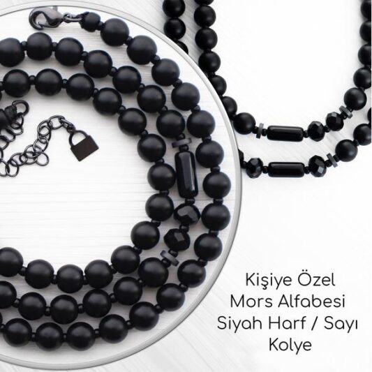 Kişiye Özel Mors Alfabesi  Harf / Sayı Kolyesi
