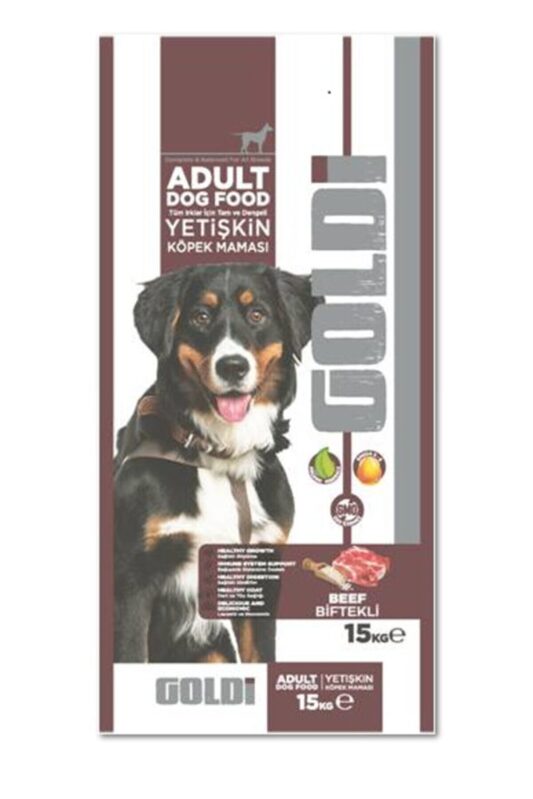 GOLDİ Biftekli Köpek Maması 15kg. GOLDİBİFTEKLİ