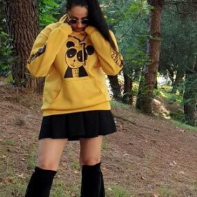 Baskı Detaylı Unısex Tasarım Sweatshirt