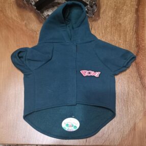 pow model yeşil kapşonlu pamuk ponçik sweat