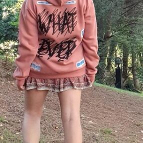 Baskı ve Boya Detaylı Sweatshirt