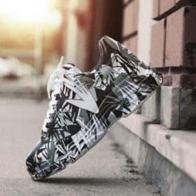 Siyah Beyaz Desenli Sneaker