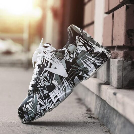 Siyah Beyaz Desenli Sneaker